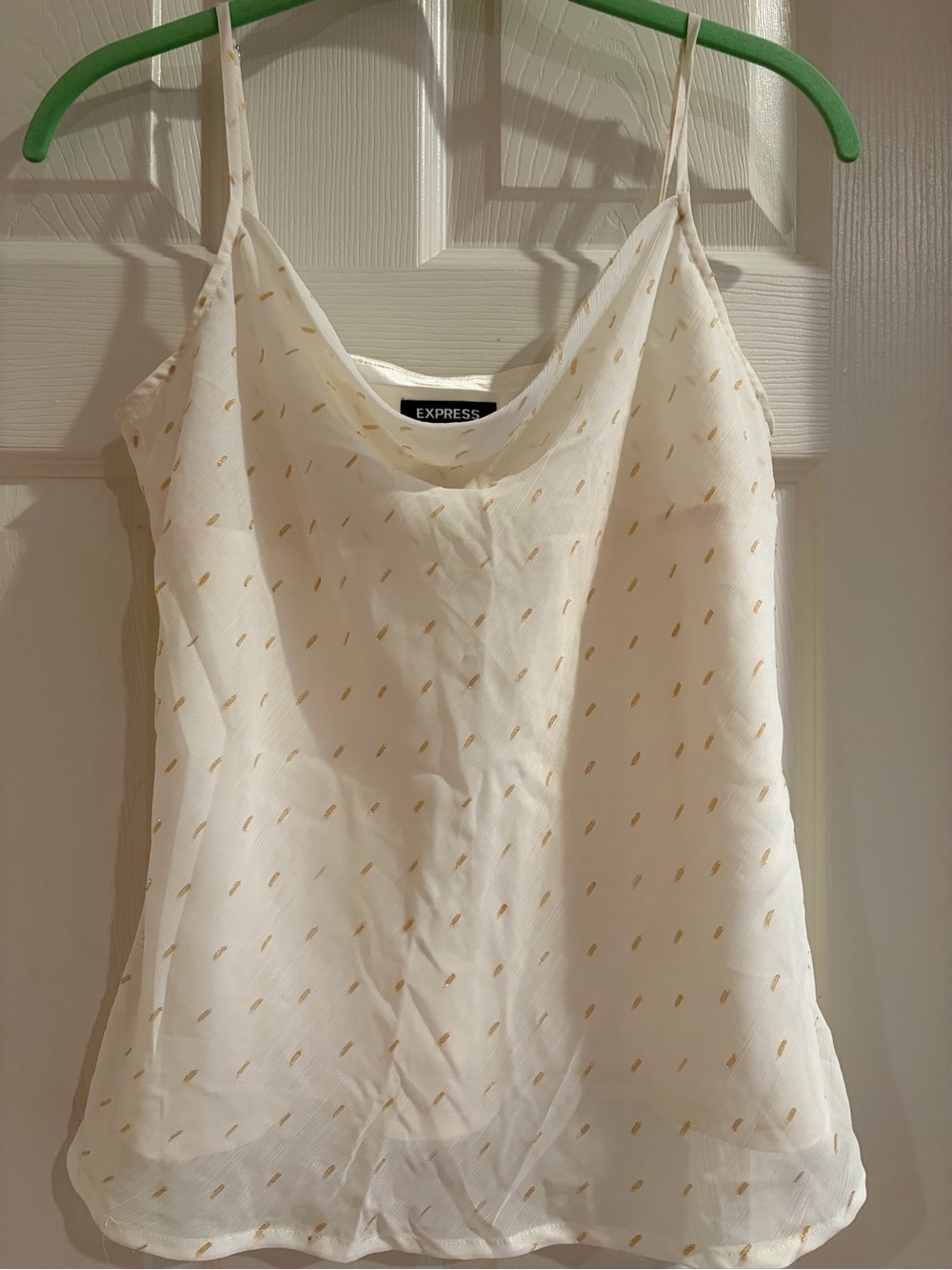 Express Cream Cami with Gold Detail-Medium